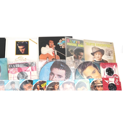 1485 - Elvis Presley vinyl LP records, photo discs and CDs