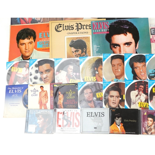 1485 - Elvis Presley vinyl LP records, photo discs and CDs