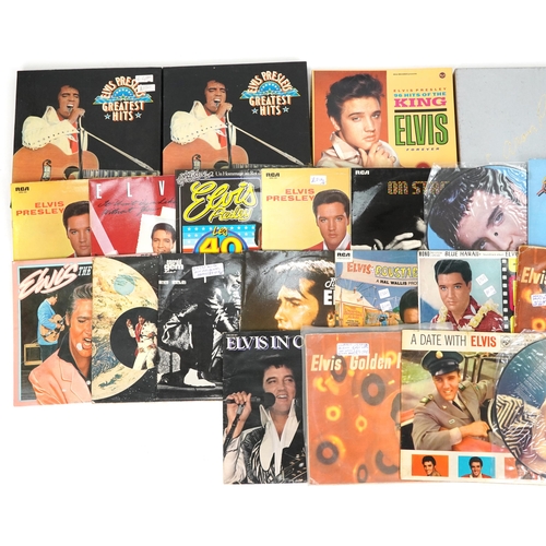 1481 - Elvis Presley vinyl LP records including Elvis Golden Records, Elvis Paradise Hawaiian Style, Elvis ... 