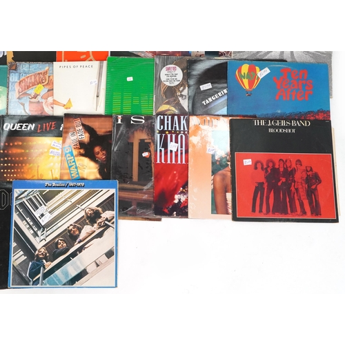 1488 - Vinyl LP records including Pink Floyd, ACDC, The Beatles, Queen and Tangerine Dream