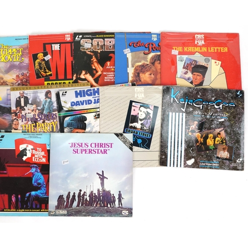 1463 - Video laser discs including The Pirate Movie, The Stunt Man, Jesus Christ Super Star and Rod Stewart... 