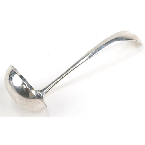 1028 - J M Van Kempen & Zonen, Dutch silver ladle, 1921, 23.5cm in length, 232.0g