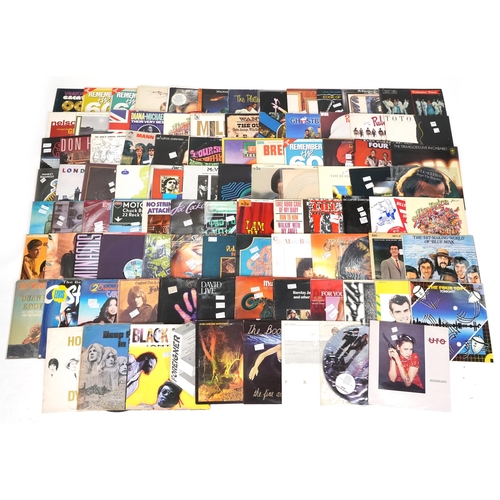 1476 - Vinyl LP records including Black Uhuru, The Boomtown Rats, George Harrison, David Bowie, Meatloaf an... 