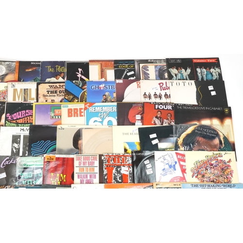 1476 - Vinyl LP records including Black Uhuru, The Boomtown Rats, George Harrison, David Bowie, Meatloaf an... 