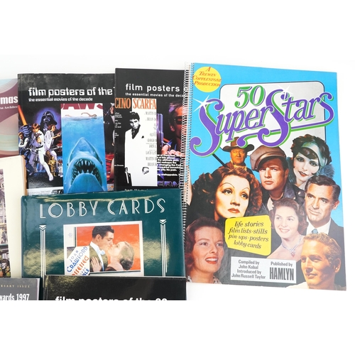 1586 - Film poster books including Lobby Cards the Classic Films, Film Posters of the 60s, 70s and 80s and ... 