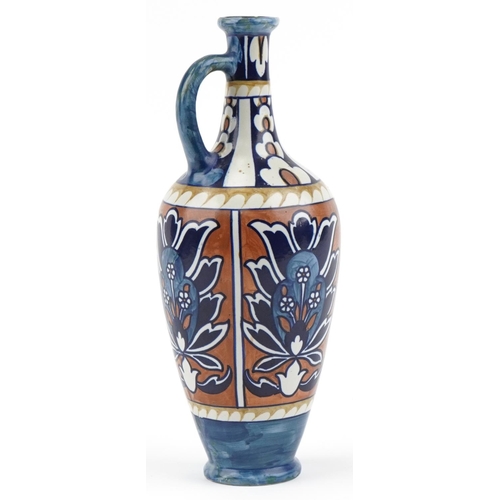 202 - Fredrick/Charlotte Rhead for Bursley Ware Baghdad floral jug, 34cm high