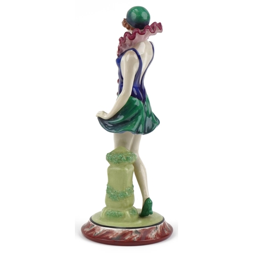 469 - Royal Dux Czechoslovakia figurine of a French Lady, numbered 3000 to the base, 40cm high