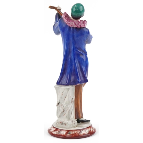 472 - Royal Dux Czechoslovakia figure of a mandolin player, numbered 2734 to the base, 32cm high