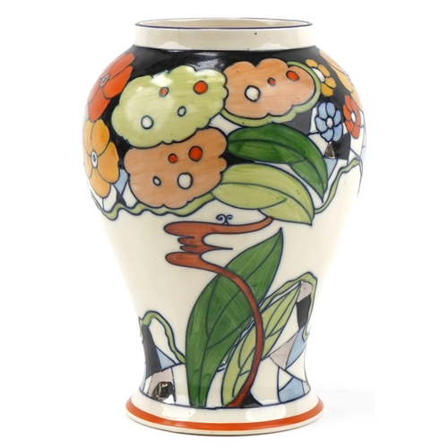 320 - Charlotte Rhead for Wardle Swansea Ware floral vase, 25cm high