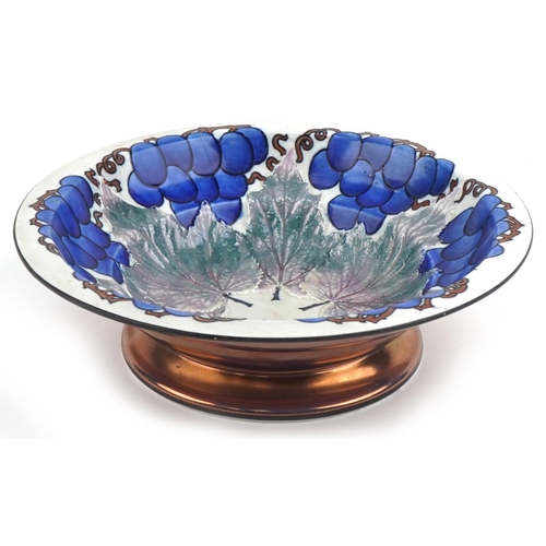 217 - Charlotte Rhead for Burleigh Ware New Vine grape design bowl, signature to base and numbered 4113 to... 