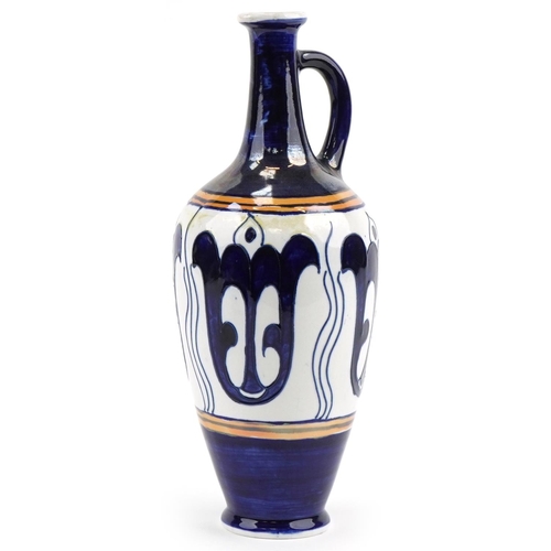 209 - Charlotte Rhead for Bursley Ware abstract jug, numbered 433 to base, 33cm high