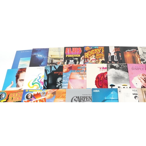 1469 - Vinyl LP records including The Beatles, Madonna, The Police, Simon & Garfunkel, Whitney Houston, Eur... 