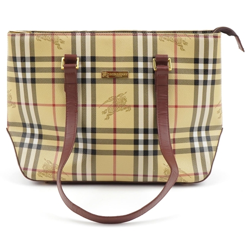 1522 - Burberry, Nova check handbag, 34cm wide