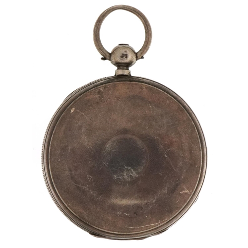 2536 - Lund Brothers, military interest gentlemen's silver full hunter pocket watch, the dust cover engrave... 