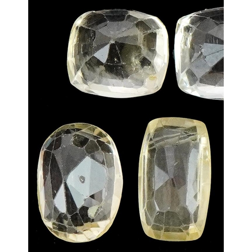 3410 - Seven loose yellow sapphires, the largest approximately 8.60mm x 6.50mm x 5.80mm deep