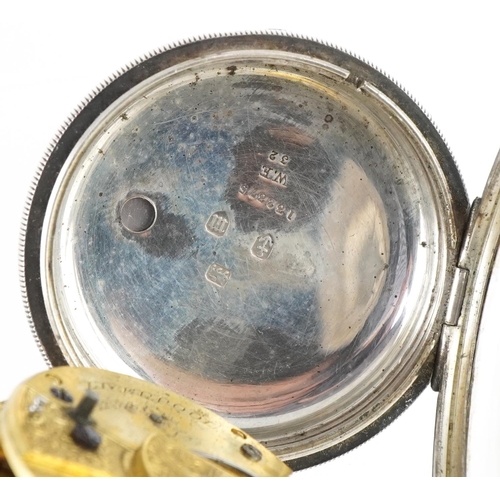 3356 - Thomas Brown, Victorian gentlemen's silver open face pocket watch having enamelled and subsidiary di... 