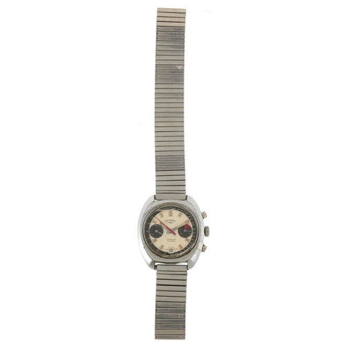 3258 - Rotary, vintage gentlemen's Rotary chronograph manual wind wristwatch, the case numbered 664151, 38m... 