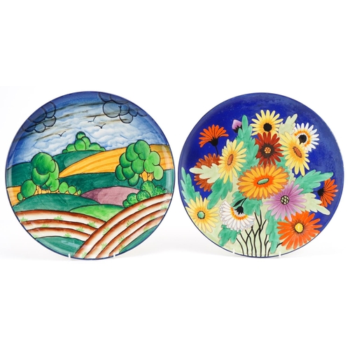 383 - Two Carlton Ware chargers - Tubelined Fields & Tree Daisy, numbers to the reverse, the largest 32cm ... 