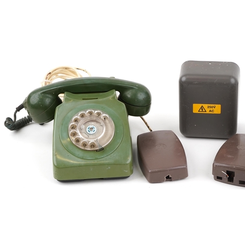 2247 - Two vintage style telephones, one numbered 746