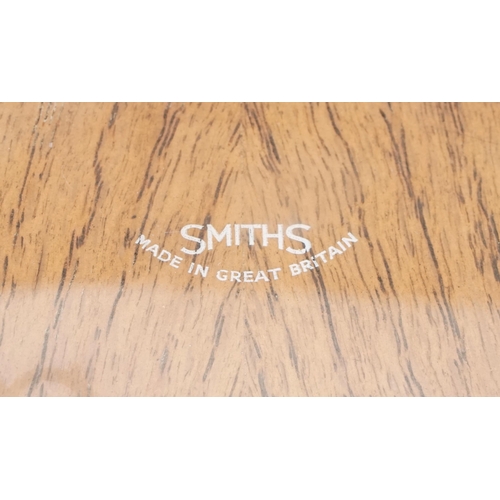 2181 - Smiths oak cased mantle clock with Westminster chime, 31cm wide