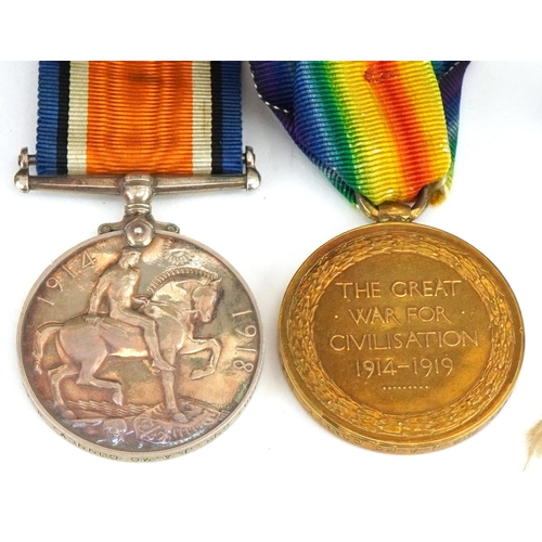 2529 - British military World War I medals awarded to GNR.J.A.MC.CONNEY R.A. together with dog tags, police... 