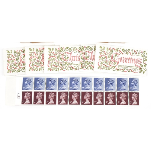 2479 - Over fifty Royal Mail Christmas 1978 stamp booklets