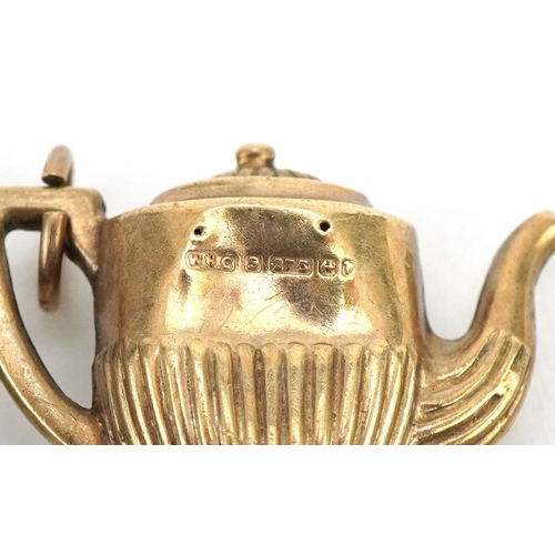 2189 - Antique and later jewellery and objects including 9ct gold charm in the form of a Victorian teapot, ... 