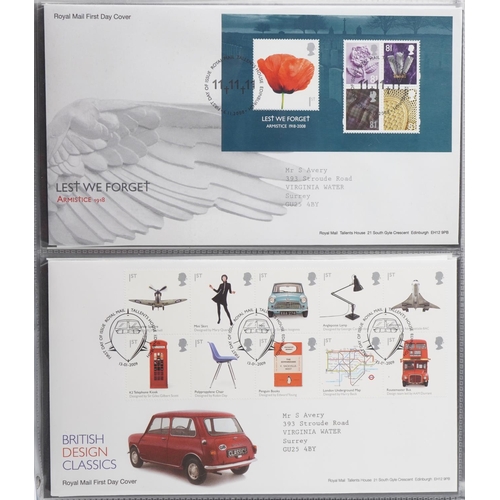 2489 - Large collection of Royal Mail and Post Office first day covers arranged in nine albums, various gen... 