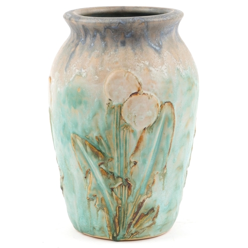 440 - Large Denby Danesby Ware poppy vase, 30cm high