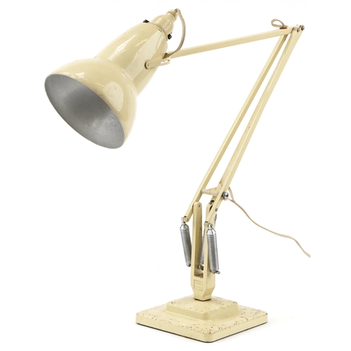 2169 - Vintage Herbert Terry & Sons cream enamelled Anglepoise table lamp