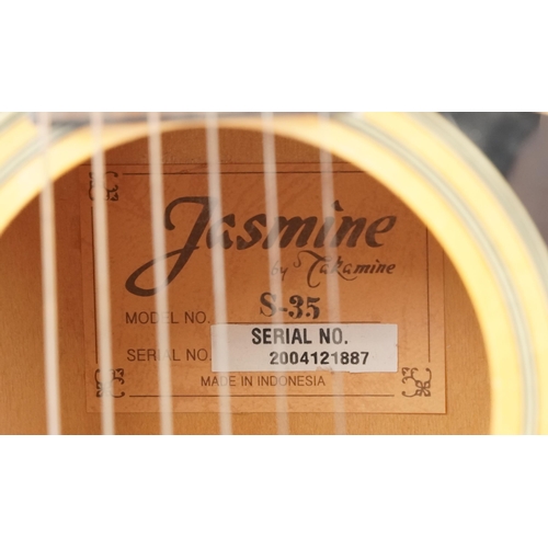 1439 - Jasmine by Takamine wooden acoustic guitar, model S35, serial number 2004121887