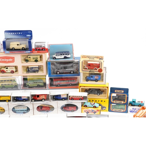 2363 - Large collection of vintage and later diecast vehicles, some advertising, including Dinky, Vanguards... 