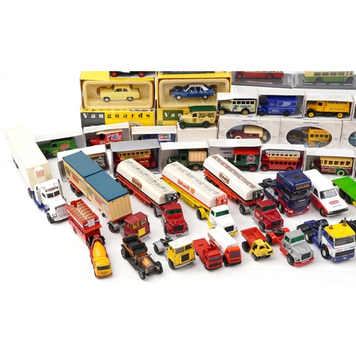 2363 - Large collection of vintage and later diecast vehicles, some advertising, including Dinky, Vanguards... 