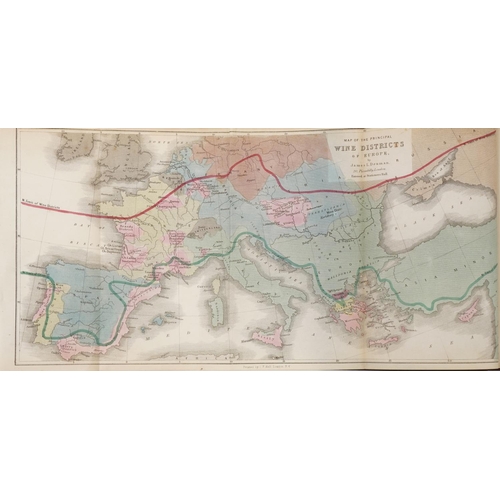 1573 - The Vine and it's Fruit, The Production of Wine 1875 including fold out coloured map