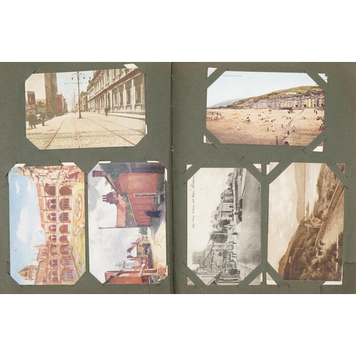 2493 - Album of postcards including Middle Eastern scenes, Tiberias fisherman's boat, The River Jordan, Mou... 