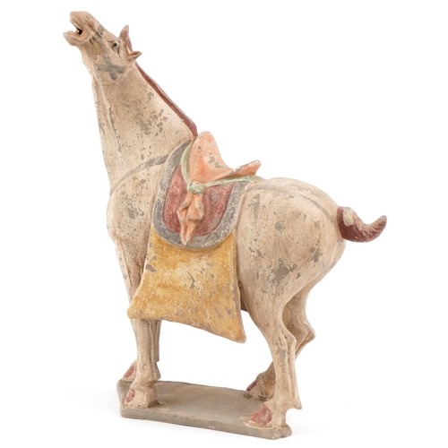 1181 - Large Chinese terracotta Tang style horse, 46cm high