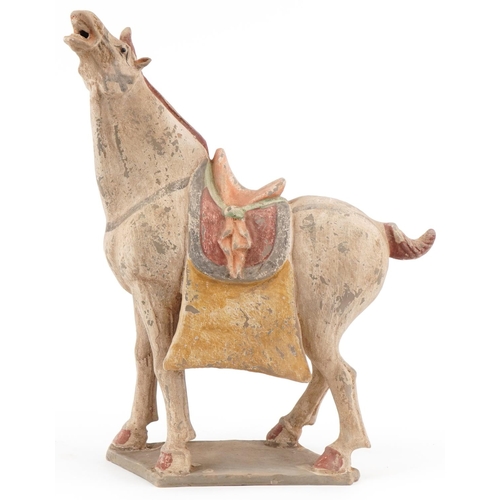 1181 - Large Chinese terracotta Tang style horse, 46cm high