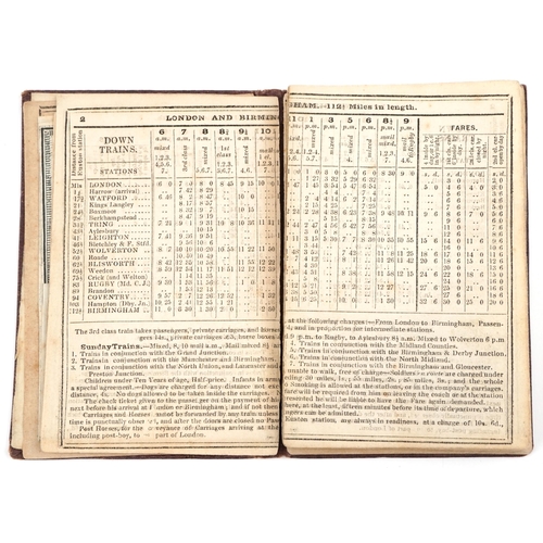 2508 - Bradshaw's 1843 Railway Companion for London, Birmingham & Bristol belonging to J McClanaghew Britis... 