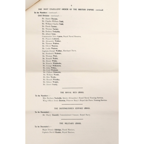 2507 - MBE awarded to Miss Freda Small with investiture at Buckingham Palace Wednesday 25th March 1952, Mis... 