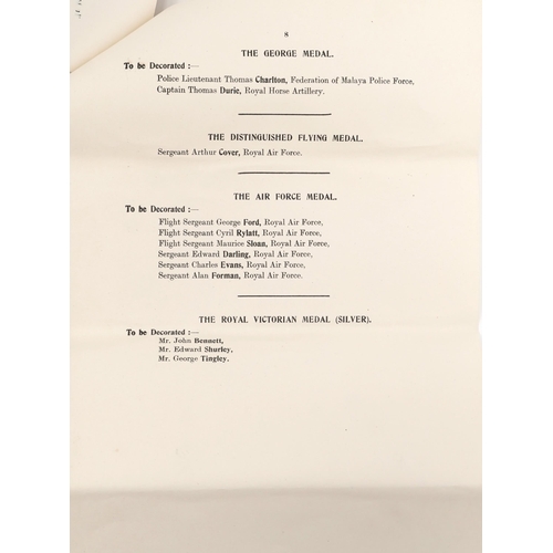 2507 - MBE awarded to Miss Freda Small with investiture at Buckingham Palace Wednesday 25th March 1952, Mis... 