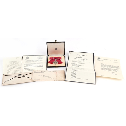 2507 - MBE awarded to Miss Freda Small with investiture at Buckingham Palace Wednesday 25th March 1952, Mis... 