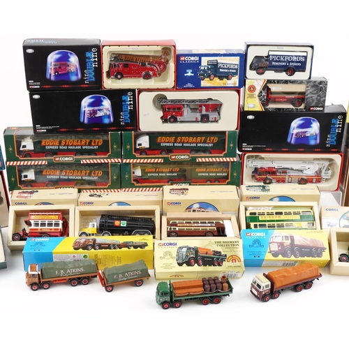 2366 - Large collection of diecast collector's vehicles with boxes, predominantly Corgi