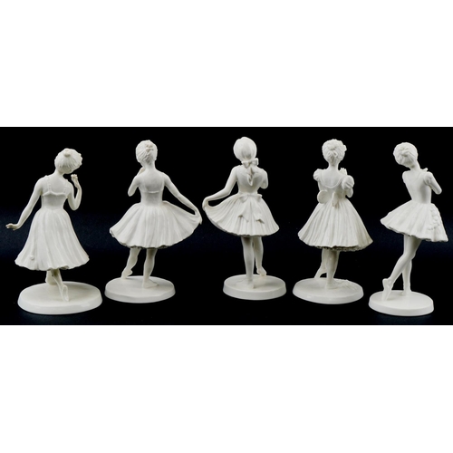 2112 - Five Coalport limited edition porcelain figurines by Compton Woodhouse comprising Flower Fairy, The ... 