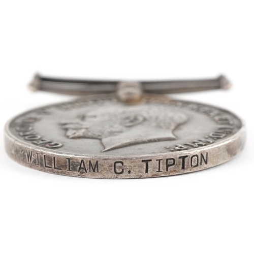 2527 - British military World War I medal awarded to William C.T. Tipton