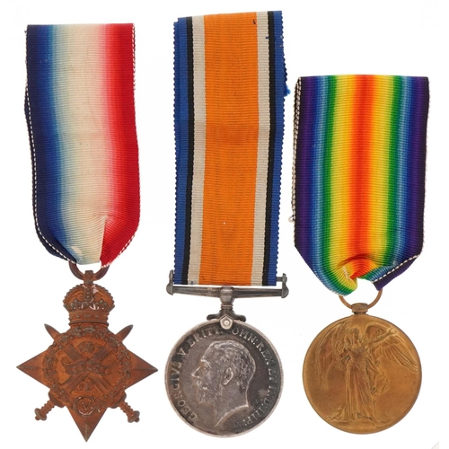 2523 - British military World War I medals awarded to DVR.W.KINGE.R.H.A including the 1914 star