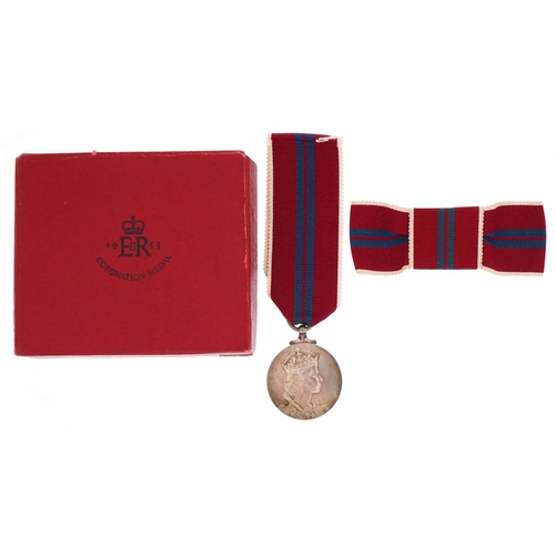 2510 - Boxed Queen Elizabeth II Coronation medal