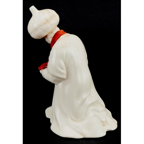 1253 - Victorian bisque model of a Russian Czar, 16cm high