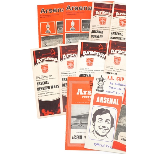 1401 - Arsenal football programmes including a 1947 match versus Stoke City