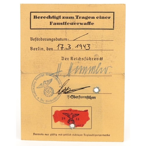 2567 - German military World War II dog tags and identity card