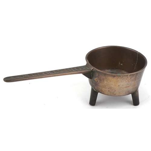 1170 - 17th Century bronze skillet for Rob Street & Co, 42cm in length